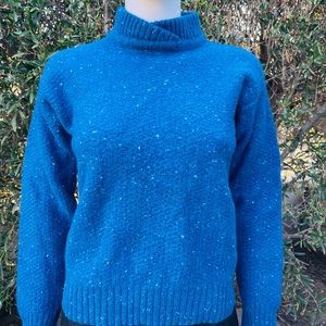 Windborne Royal Blue Felted Wool Sweater